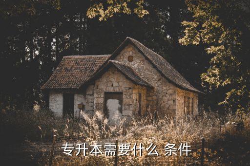  專升本需要什么 條件