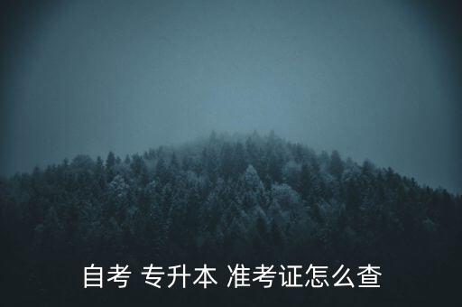 成人專升本準考證,成人高考準考證怎么打印?