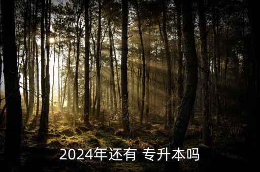 2024年還有 專升本嗎