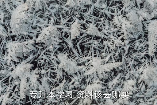  專升本學(xué)習(xí) 資料該去哪買