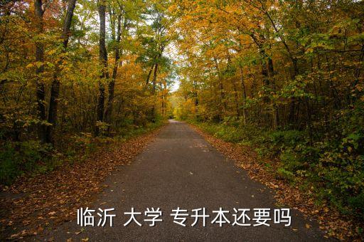  臨沂 大學(xué) 專升本還要嗎