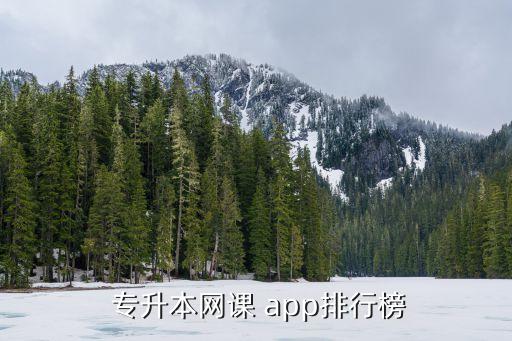  專升本網(wǎng)課 app排行榜