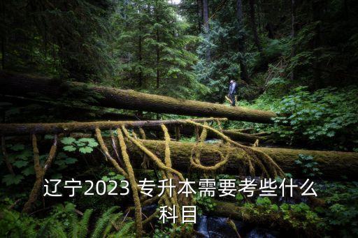  遼寧2023 專升本需要考些什么科目