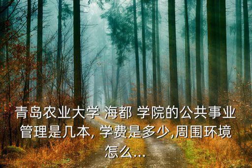 海都學院專升本學費,2023青島農(nóng)業(yè)大學海都學院專升本學費