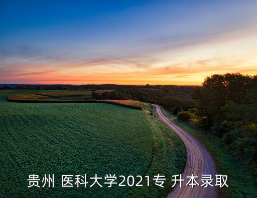 貴州 醫(yī)科大學(xué)2021專 升本錄取