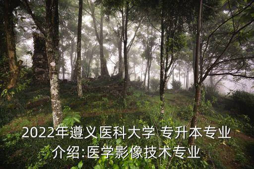 2022年遵義醫(yī)科大學(xué) 專升本專業(yè)介紹:醫(yī)學(xué)影像技術(shù)專業(yè)