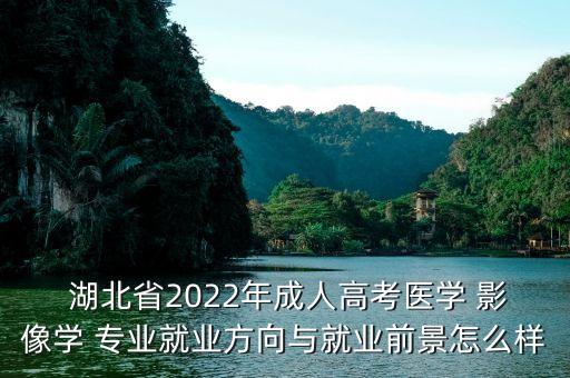  湖北省2022年成人高考醫(yī)學(xué) 影像學(xué) 專業(yè)就業(yè)方向與就業(yè)前景怎么樣