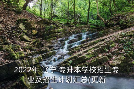 2022年 遼寧 專升本學(xué)校招生專業(yè)及招生計(jì)劃匯總(更新