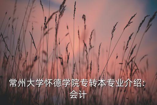 江蘇專升本會(huì)計(jì)