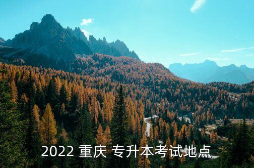 2022 重慶 專升本考試地點(diǎn)