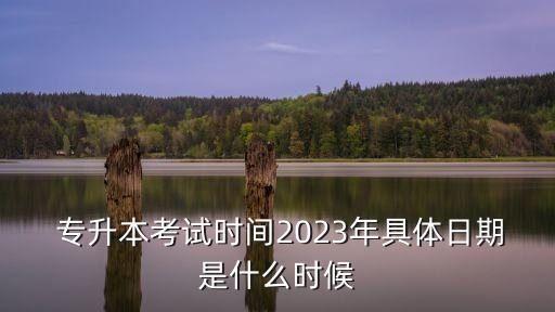  專升本考試時(shí)間2023年具體日期是什么時(shí)候