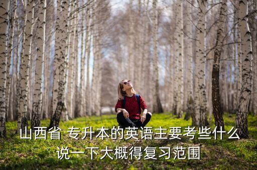  山西省 專升本的英語主要考些什么說一下大概得復(fù)習(xí)范圍