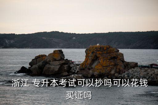  浙江 專升本考試可以抄嗎可以花錢(qián)買(mǎi)證嗎