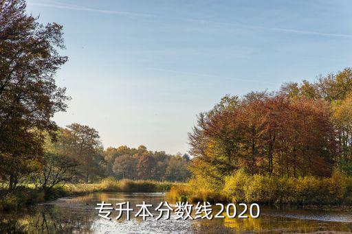  專升本分數(shù)線2020