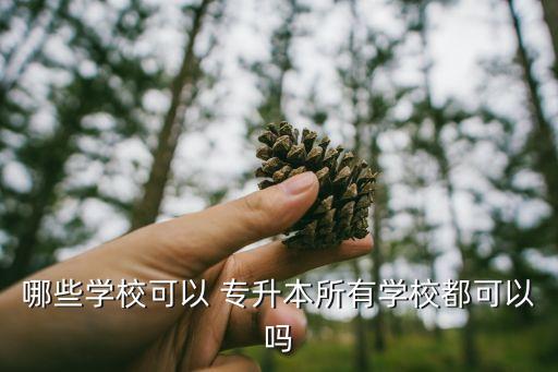 哪些學(xué)?？梢?專升本所有學(xué)校都可以嗎