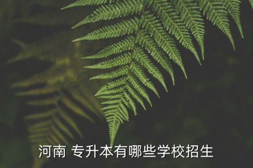 2017河南省專升本