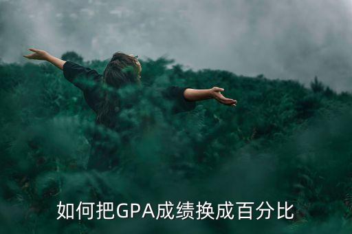 如何把GPA成績(jī)換成百分比