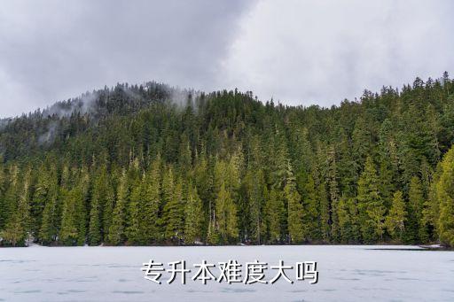  專升本難度大嗎