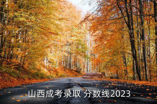  山西成考錄取 分?jǐn)?shù)線2023