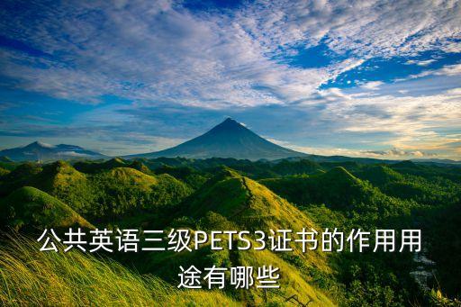 pets3免考專升本,PETS3免考