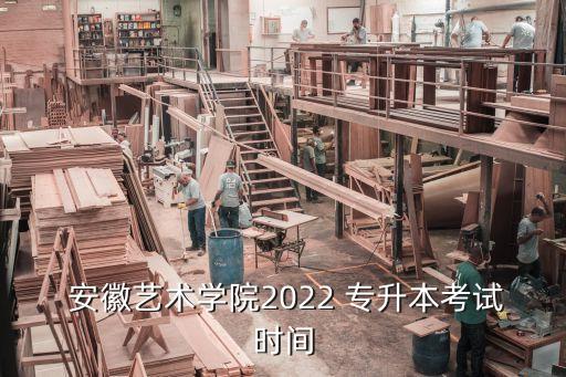  安徽藝術學院2022 專升本考試時間