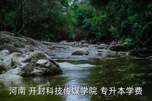 河南 開封科技傳媒學院 專升本學費