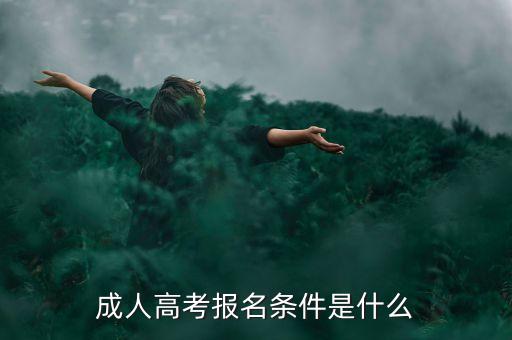 成人高考報(bào)名條件是什么