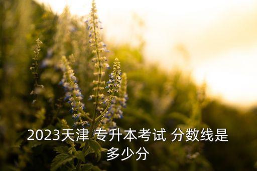 2023天津 專升本考試 分?jǐn)?shù)線是多少分