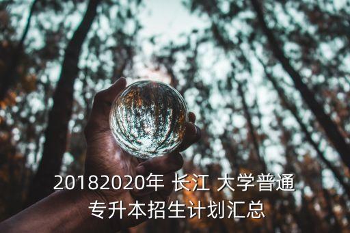 20182020年 長江 大學普通 專升本招生計劃匯總