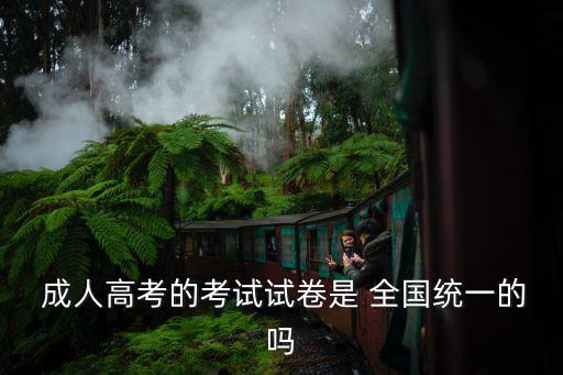  成人高考的考試試卷是 全國統(tǒng)一的嗎