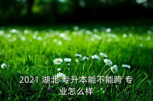 2021 湖北 專升本能不能跨 專業(yè)怎么樣