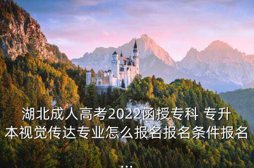 湖北成人高考2022函授?？?專升本視覺傳達專業(yè)怎么報名報名條件報名...