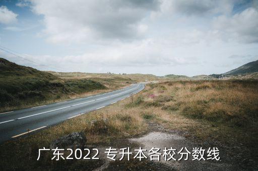 廣東2022 專升本各校分?jǐn)?shù)線