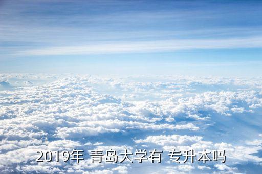 2019年 青島大學(xué)有 專升本嗎