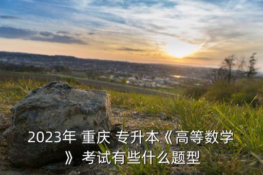 2023年 重慶 專升本《高等數(shù)學(xué)》 考試有些什么題型