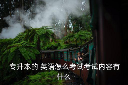  專升本的 英語(yǔ)怎么考試考試內(nèi)容有什么