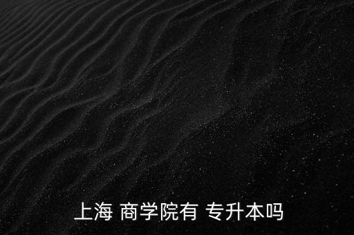  上海 商學(xué)院有 專升本嗎