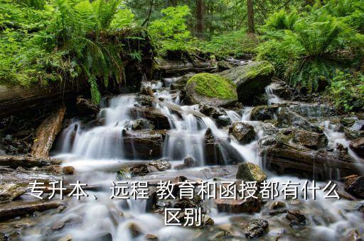 網(wǎng)絡教育專升本的區(qū)別