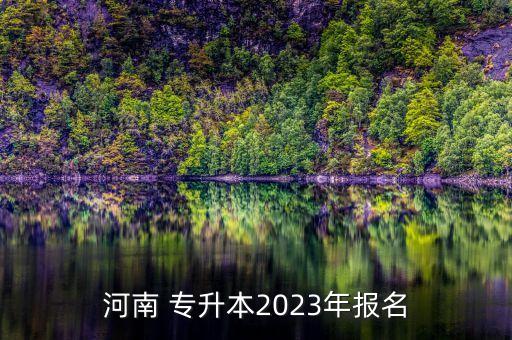 河南 專升本2023年報名