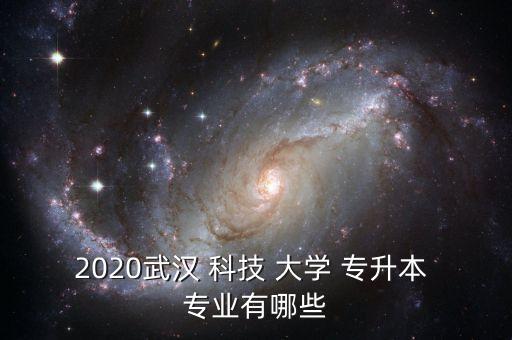 2020武漢 科技 大學(xué) 專升本 專業(yè)有哪些