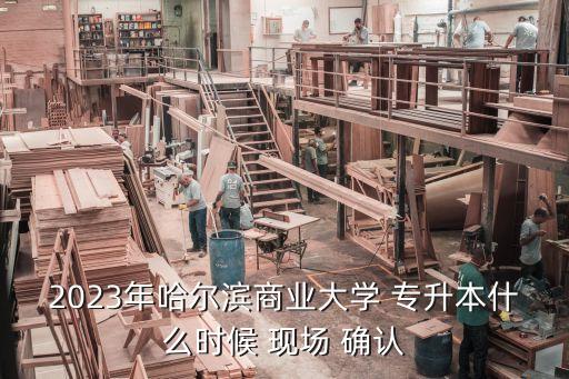 2023年哈爾濱商業(yè)大學 專升本什么時候 現(xiàn)場 確認