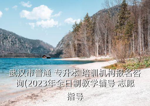 武漢市普通 專升本 培訓(xùn)機構(gòu)報名咨詢(2023年全日制教學(xué)輔導(dǎo) 志愿指導(dǎo)