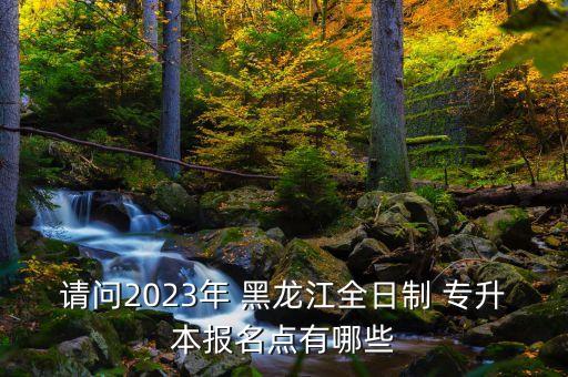 請(qǐng)問2023年 黑龍江全日制 專升本報(bào)名點(diǎn)有哪些