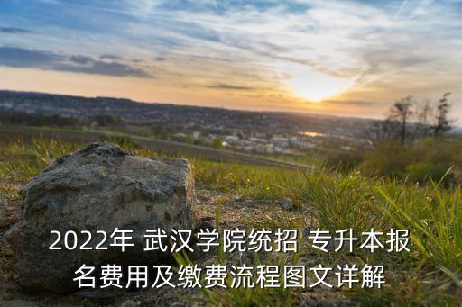 2022年 武漢學(xué)院統(tǒng)招 專升本報名費用及繳費流程圖文詳解