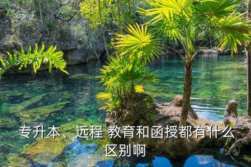  專(zhuān)升本、遠(yuǎn)程 教育和函授都有什么區(qū)別啊