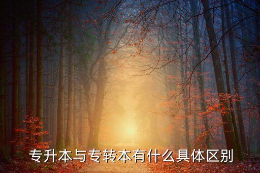  專升本與專轉(zhuǎn)本有什么具體區(qū)別