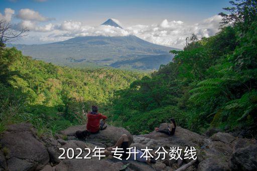 2022年 專升本分?jǐn)?shù)線