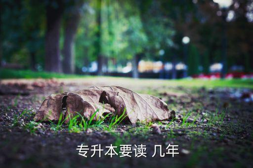  專(zhuān)升本要讀 幾年